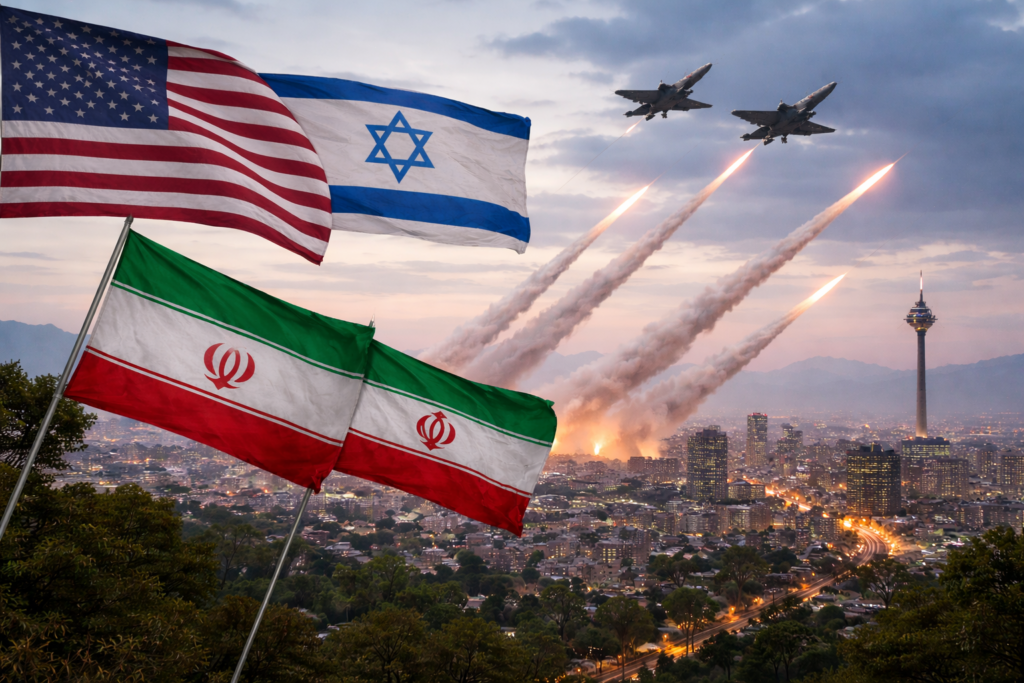 Escalada bélica: EE.UU. e Israel lanzan ofensiva contra Irán y Teherán responde con ataques