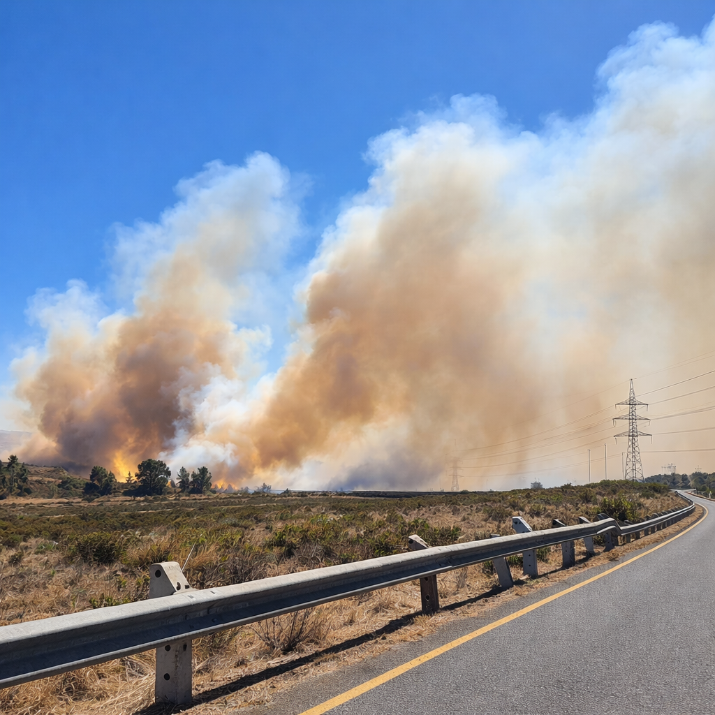 Quintero: incendio forestal sigue activo y mantiene Alerta Amarilla comunal