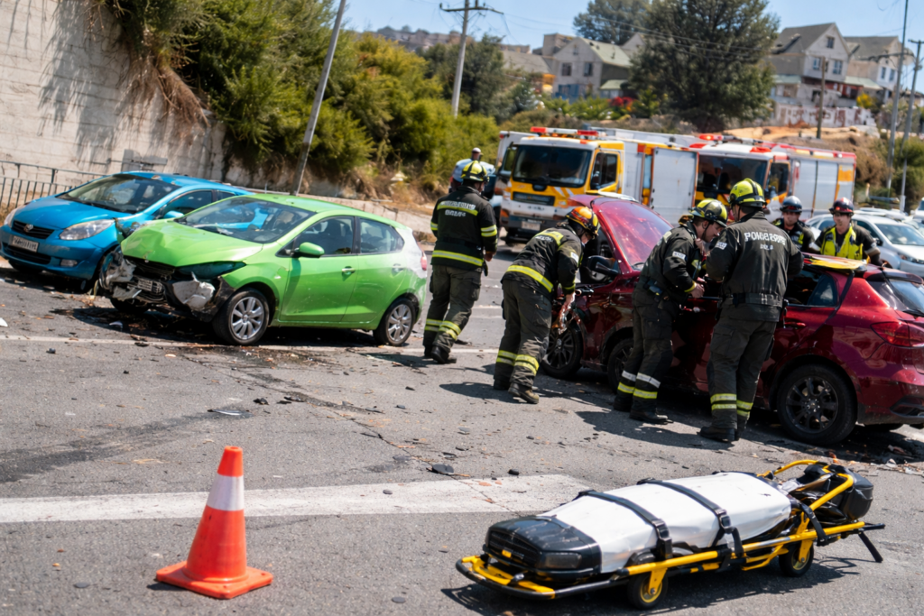 Colisión frontal en Troncal Sur deja tres heridos y provoca restricción de pista en Quilpué