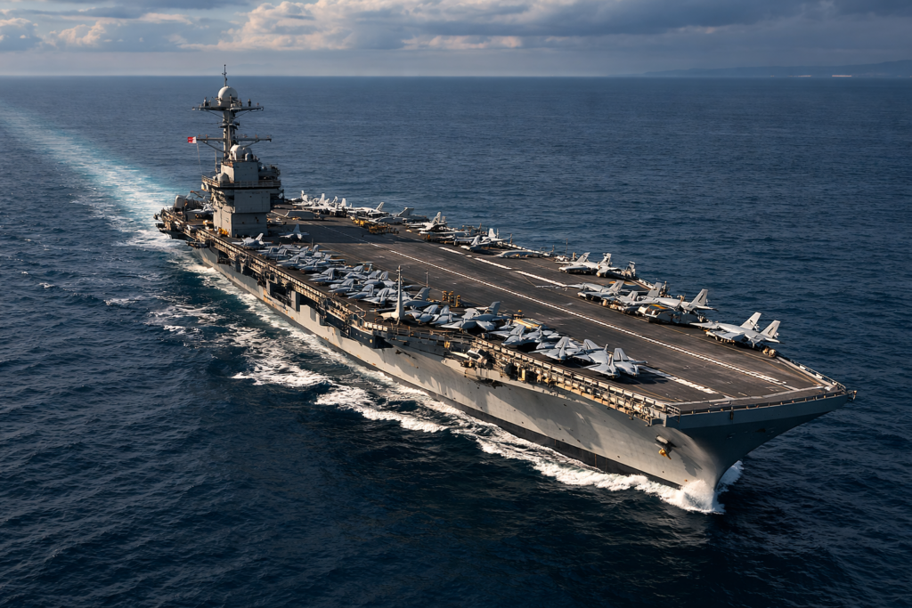 Incendio en el portaaviones Gerald R. Ford deja dos marinos heridos en el mar Rojo