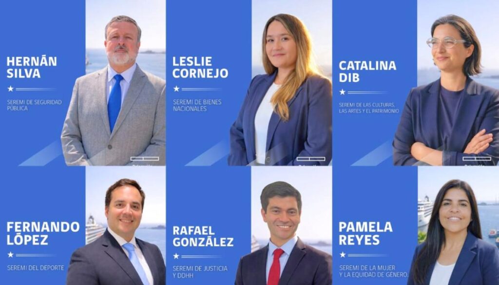 Gobierno designa nuevos seremis en Seguridad, Justicia, Cultura, Deportes, Mujer y Bienes Nacionales en la región