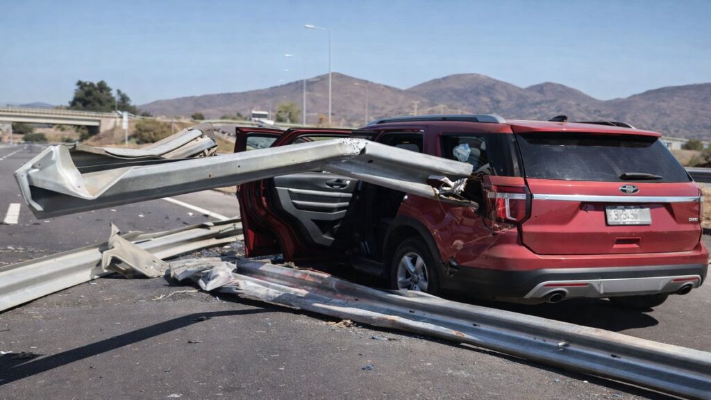 Choque en Ruta 5 a la altura de Nogales termina con tres personas lesionadas