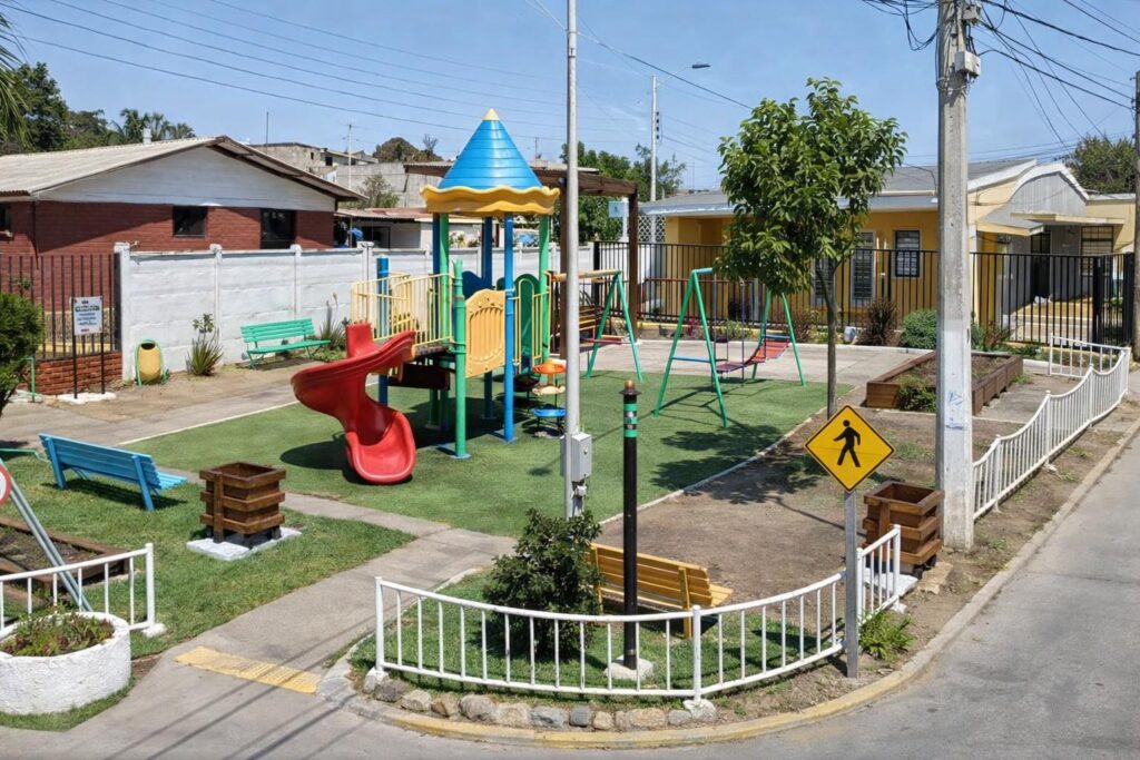 Vecinos de Villa Sopraval estrenan espacio público renovado en La Calera