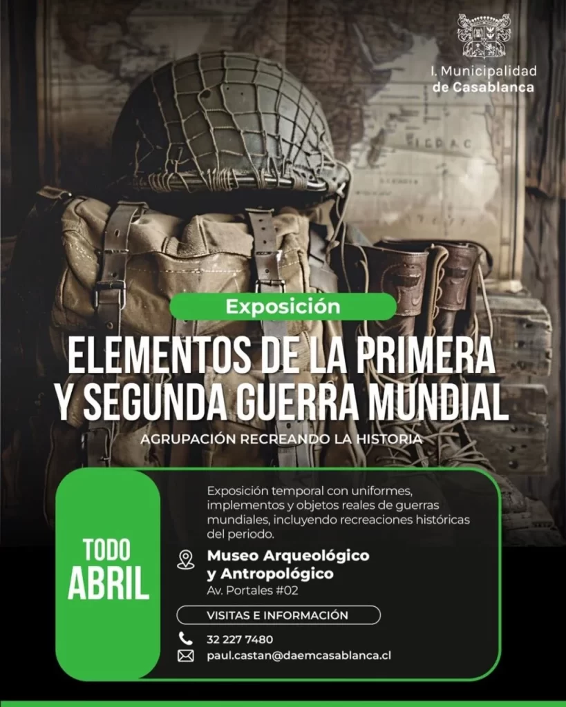 Casablanca abre exposición gratuita sobre las Guerras Mundiales: una experiencia histórica imperdible en abril