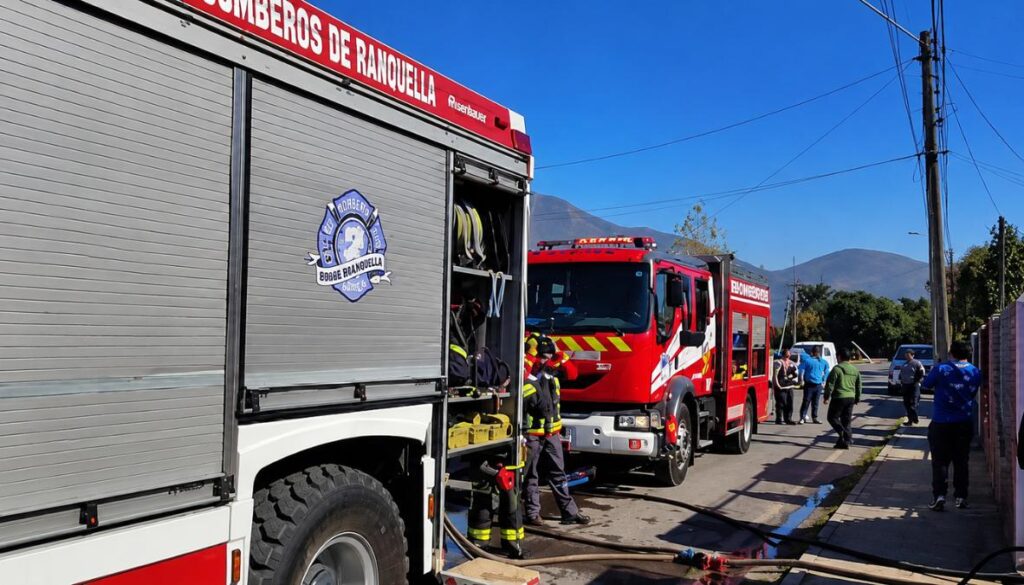 Incendio en Hijuelas deja dos damnificados tras emergencia en Villa San Fernán