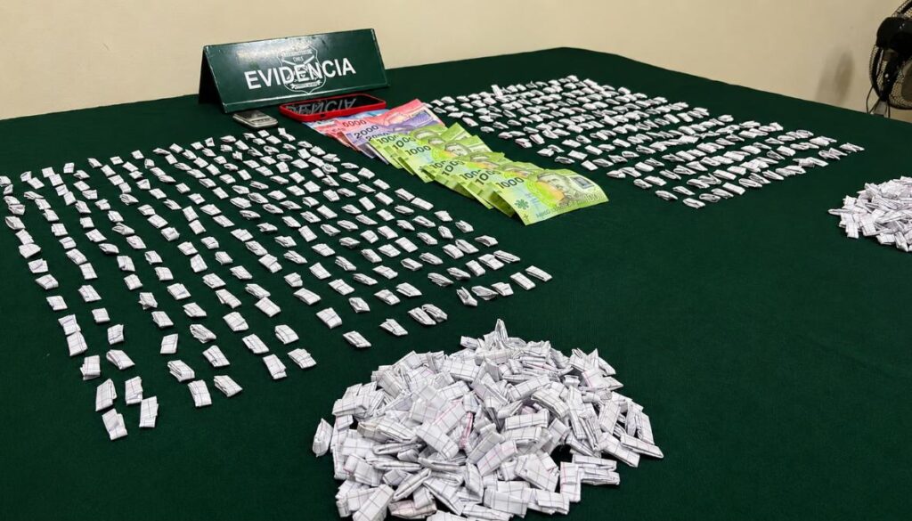 Ronda impacto en La Ligua y Petorca deja dos detenidos y 930 envoltorios de pasta base incautados