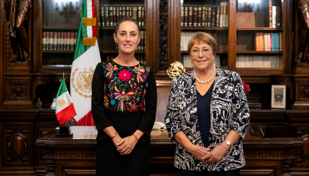 Bachelet agradece respaldo de Claudia Sheinbaum para liderar la ONU
