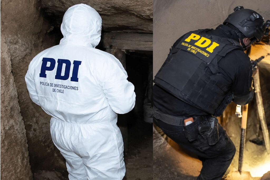 Descubren túnel subterráneo en Antofagasta y detienen a 11 miembros de banda criminal