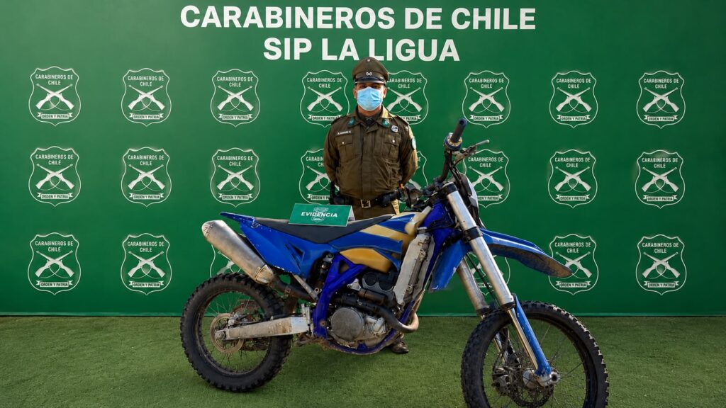 Carabineros recupera motocicleta robada avaluada en $3,5 millones tras operativo en Petorca