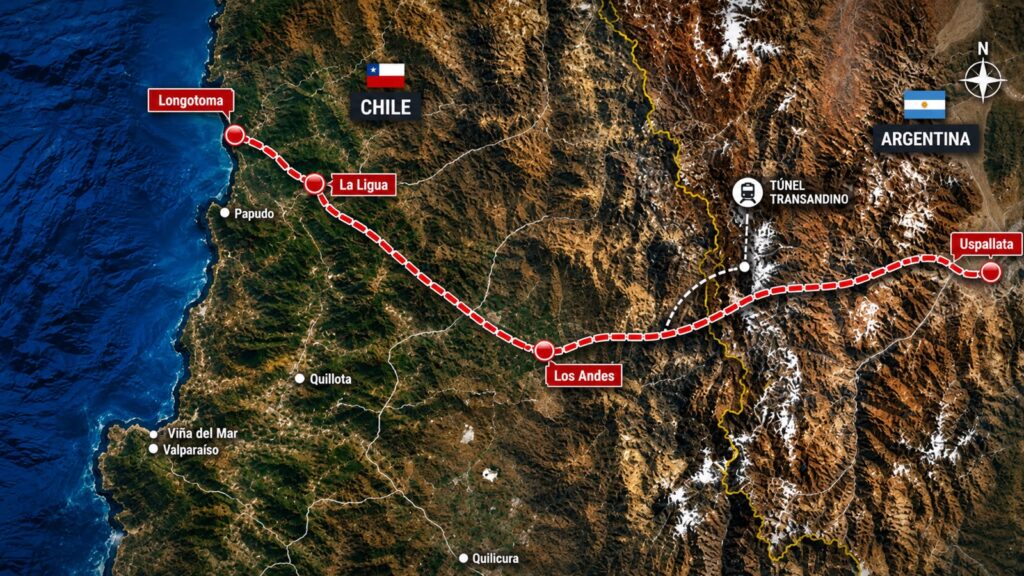 Corredor bioceánico de US$9.600 millones busca conectar Mendoza con la costa de Valparaíso