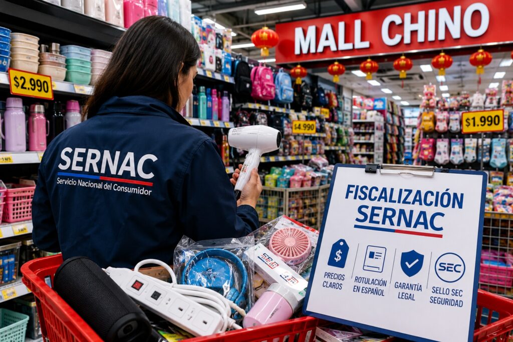 Sernac inicia fiscalización nacional a malls chinos: revisará precios, garantías y seguridad de productos