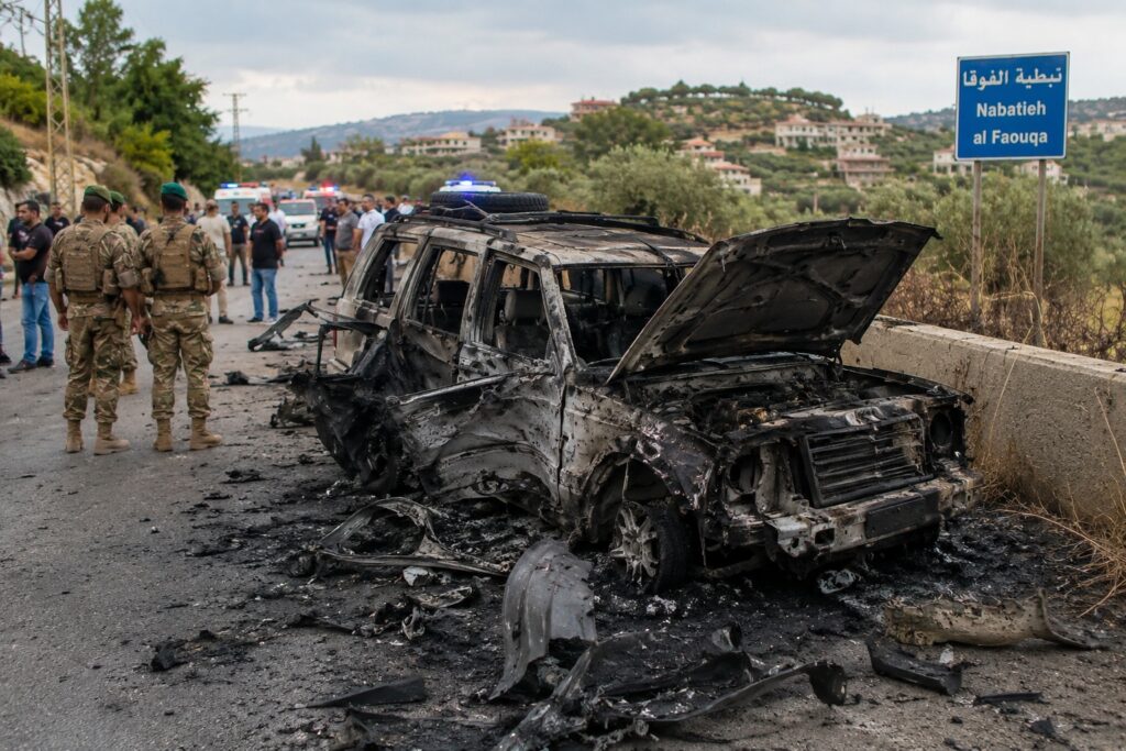 Ataque con dron israelí deja cuatro muertos en el sur del Líbano