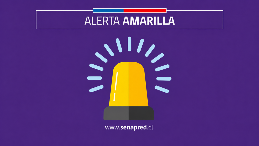Senapred declara Alerta Amarilla en la Región de Valparaíso por intenso sistema frontal
