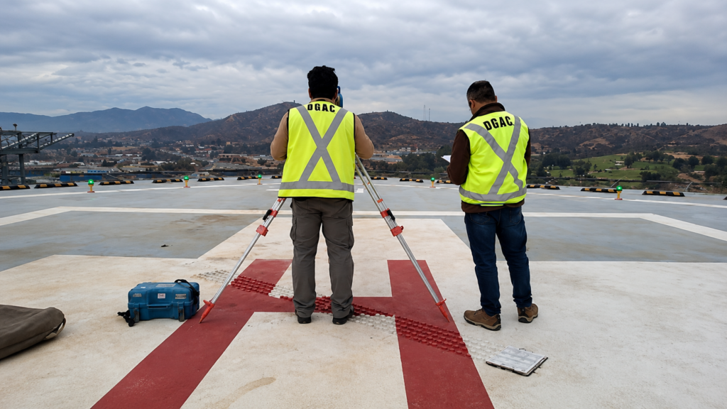 Helipuerto del Hospital Provincial Marga Marga aprueba primera inspección anual de la DGAC