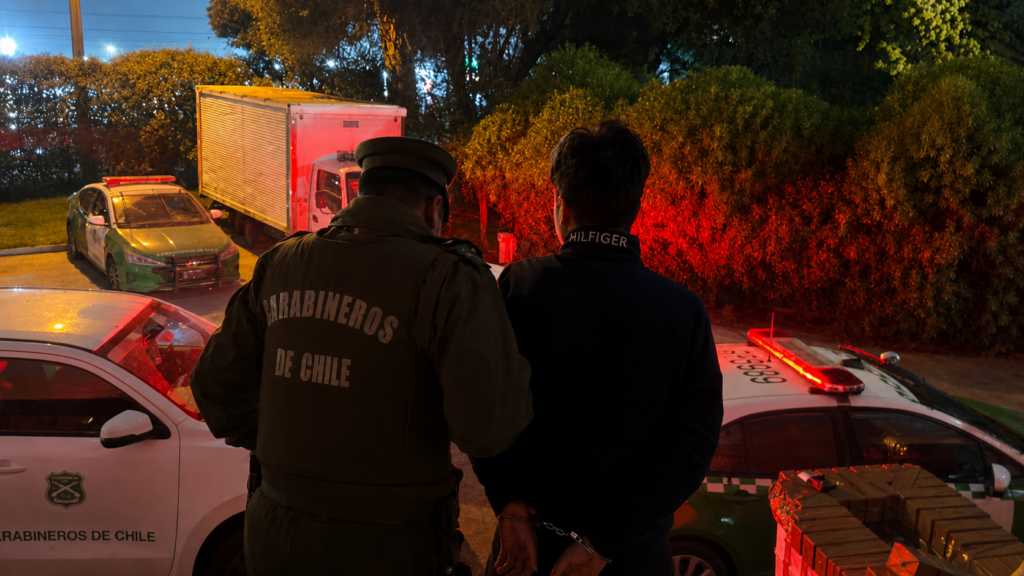 Aduanas y Carabineros detienen a dos personas con armas y municiones en Los Libertadores