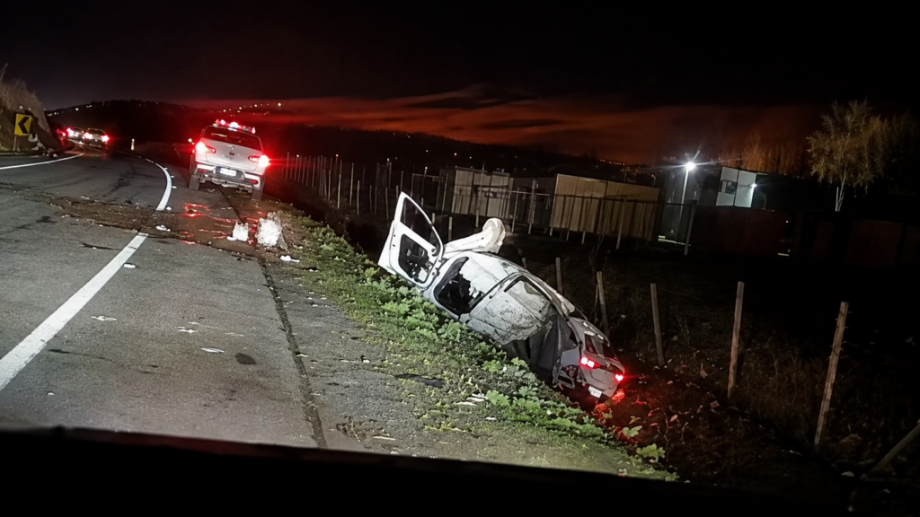 Una persona muere tras violento accidente en la Autopista Los Andes en Quillota
