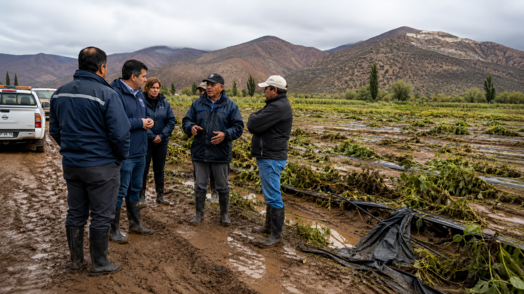 Declaran emergencia agrícola en Valparaíso tras los daños del sistema frontal