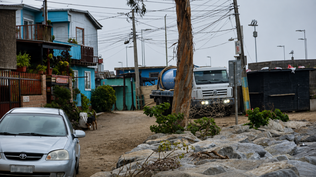 Vecinos denuncian traslado de aguas servidas desde planta de Horcón