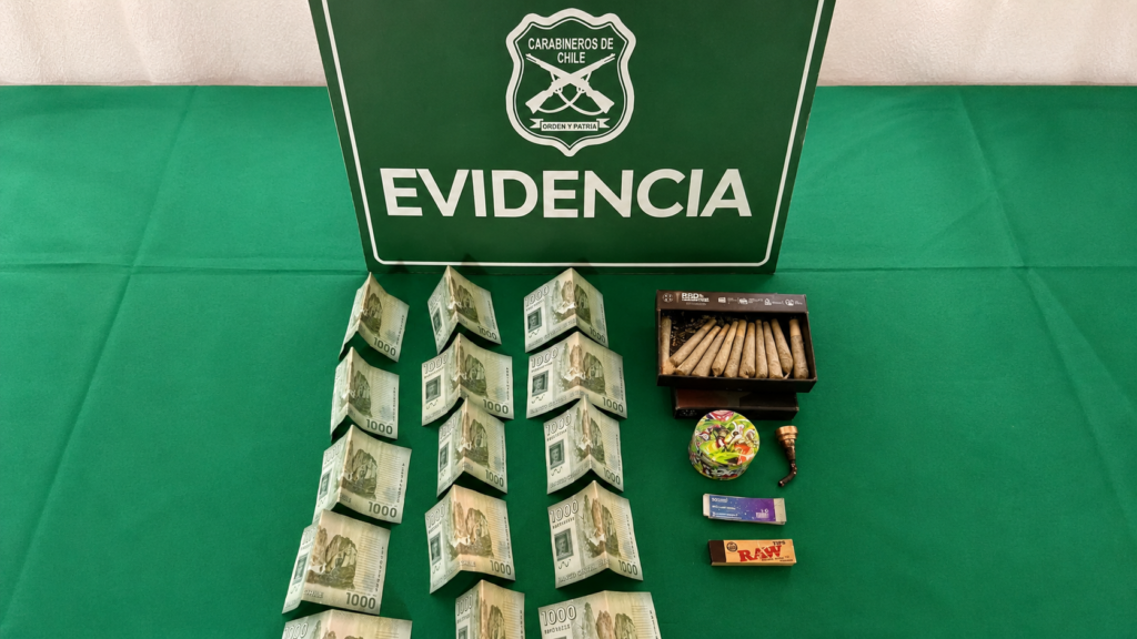 Detienen a estudiante de 15 años por presunto microtráfico de drogas en liceo de Putaendo