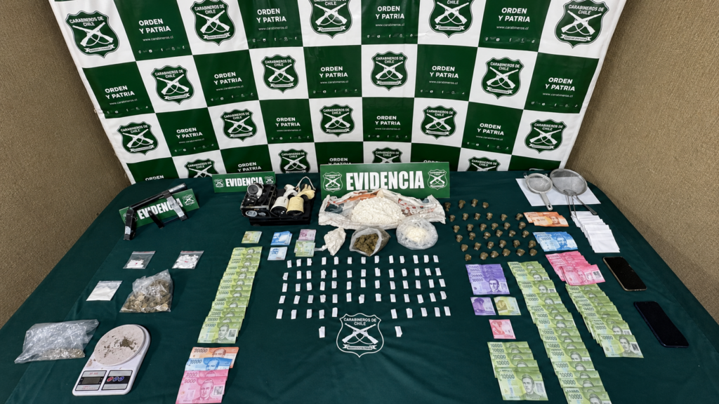 Carabineros detiene a siete personas por asociación criminal en operativo antidrogas en La Calera