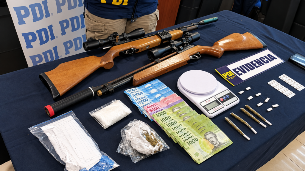 PDI detiene a cinco personas durante operativo contra venta de drogas en Llolleo