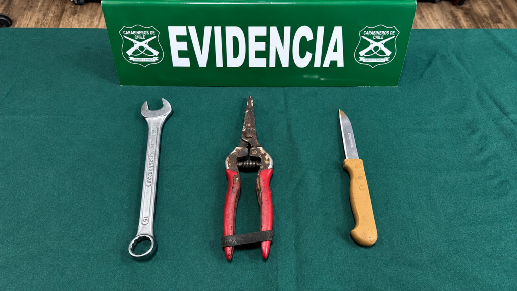 Carabineros detiene a hombre que portaba elementos para cometer delitos en San Felipe