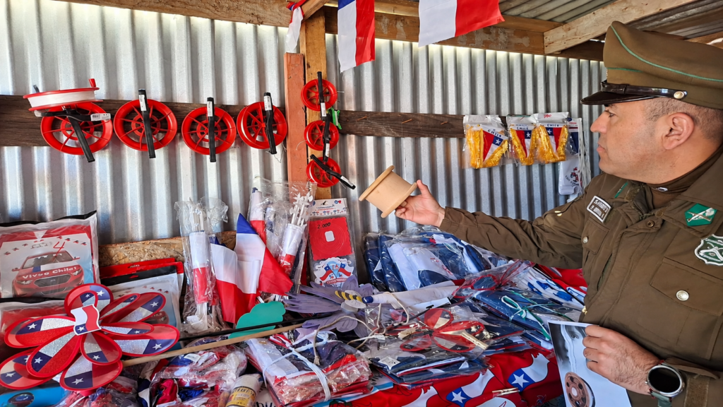 Carabineros realiza campaña contra el uso y comercialización de hilo curado en Llay Llay