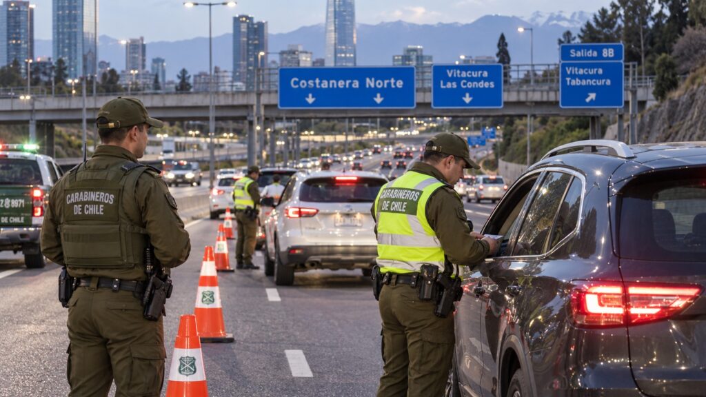 Conductor fue detenido tras circular a 172 km/h y manejar ebrio en Costanera Norte durante Fiestas Patrias