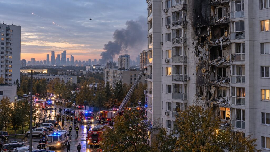 Rusia acusa a Ucrania de lanzar un ataque masivo con drones y misiles durante las elecciones legislativas