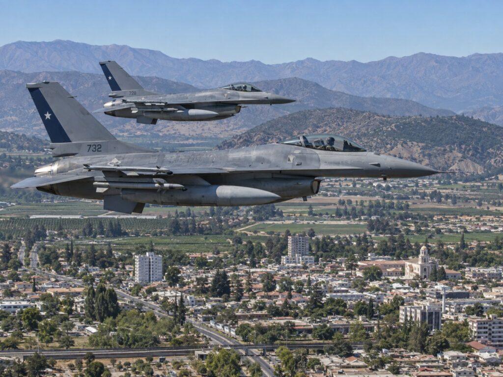F-16 volverán a surcar los cielos de la Región de Valparaíso como parte de los preparativos para la Parada Militar 2026
